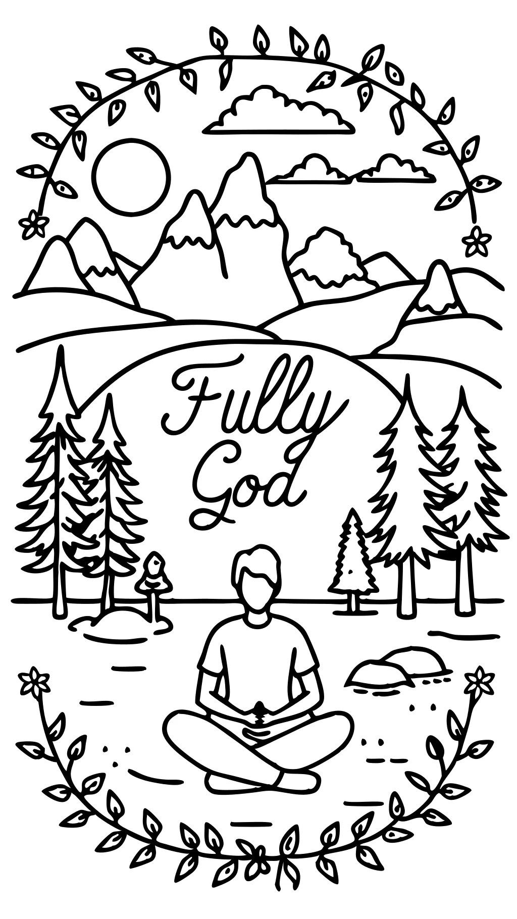 fully rely on god coloring pages